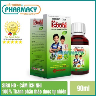 Siro ho cảm ích nhi hỗ trợ giải cảm, giảm ho, sổ mũi, tiêu đờm - cho trẻ từ 0-12tuổi (Lọ 90ml) [CHÍNH HÃNG]