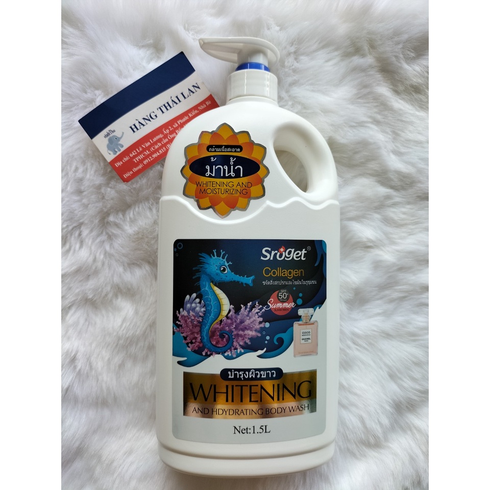 Sữa tắm Sroget Thái Lan trắng da cao cấp 1500ml