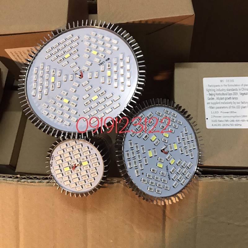 Đèn LED trồng cây, dèn led trồng rau tron nhà ( 30W E27)