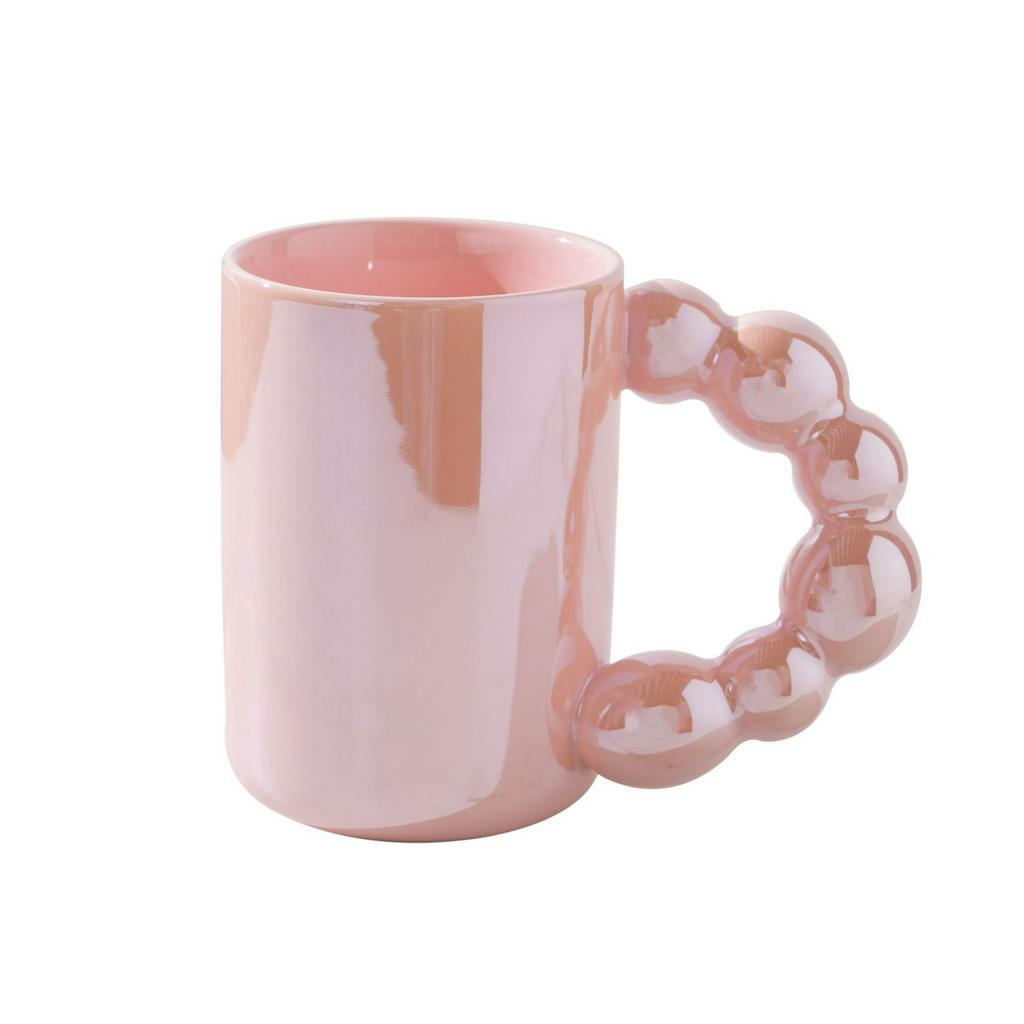 Cốc Sứ Tráng Men Quý Tộc Quai Cầm Ngọc Trai