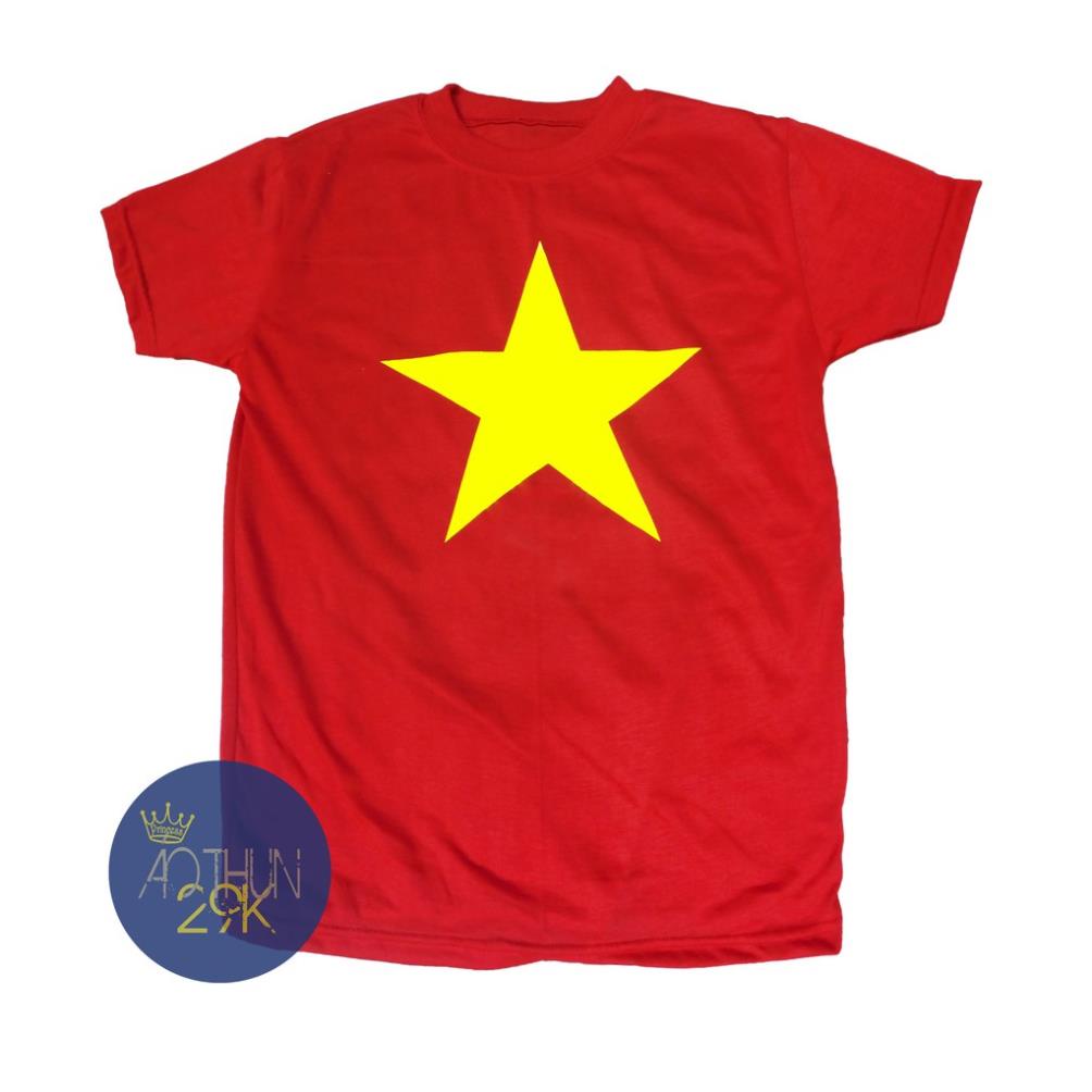 (CHUYÊN SỈ) ÁO THUN LÁ CỜ ĐỎ SAO VÀNG