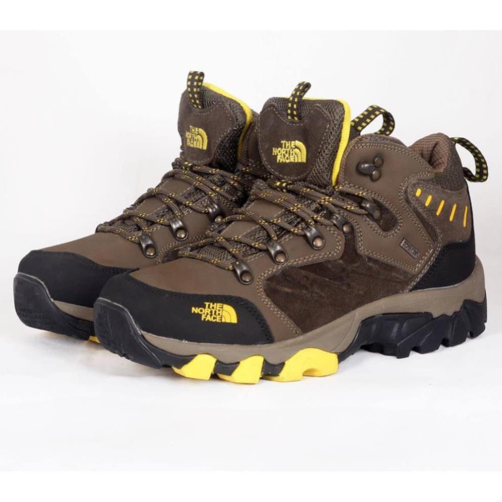 Giày Leo Núi, Giày Phượt The North Face Đế Dày Siêu Bền , Có Khóa Kéo Tiện Lợi Và Lỗ Thông Khí - BH 6 Tháng -z11 : ;