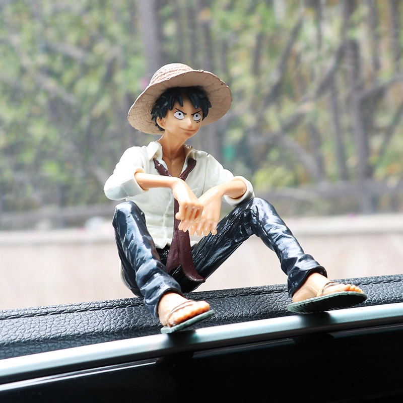 🥰Dễ thương quá! Mô Hình Nhân Vật Luffy Trong Phim Hoạt Hình One Piece Trang Trí Bảng Điều Khiển Xe Hơi