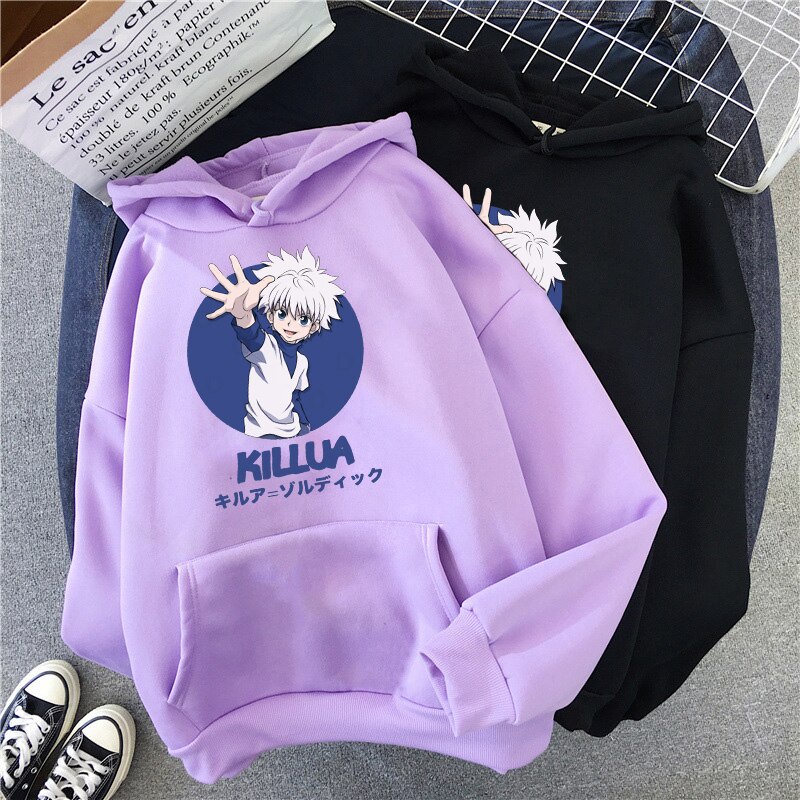 Áo Hoodie In Hình Anime Killuahunter X Hunter Vui Nhộn Kiểu Harajuku Đường Phố