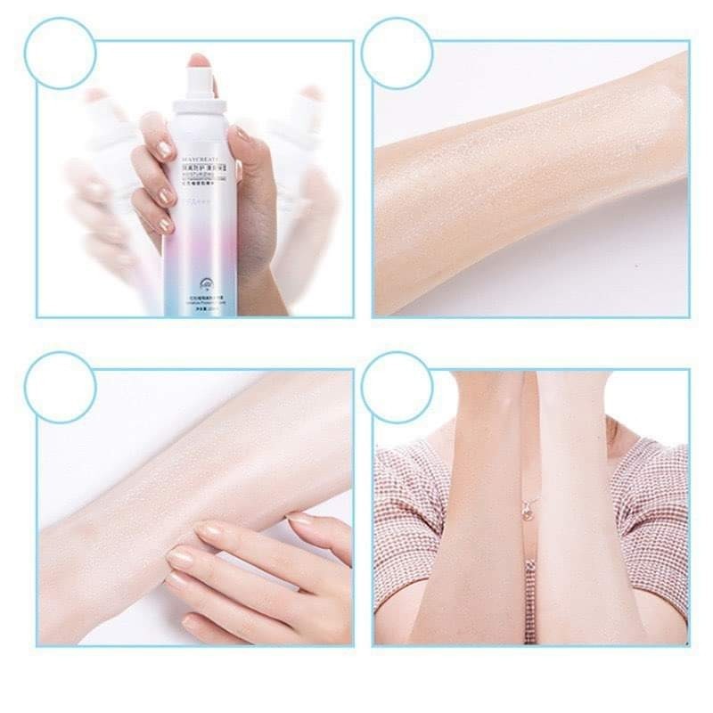 CHAI XỊT CHỐNG NẮNG DƯỠNG TRẮNG DA VÀ MAKE UP BODY MAYCREA TE I CHAI XỊT CHỐNG NẮNG DẠNG NƯỚC