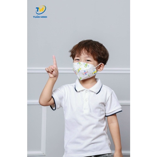 Khẩu trang Tuấn Minh không van 5 lớp *Miễn Phí Vận Chuyển* Quai chung chắc chắn from ôm vừa vặn hàng xuất từ cty TM