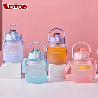 Bình Nước Cute 1300ml Tặng Miếng Dán Dễ Thương Và Ống Hút – Lotor L033