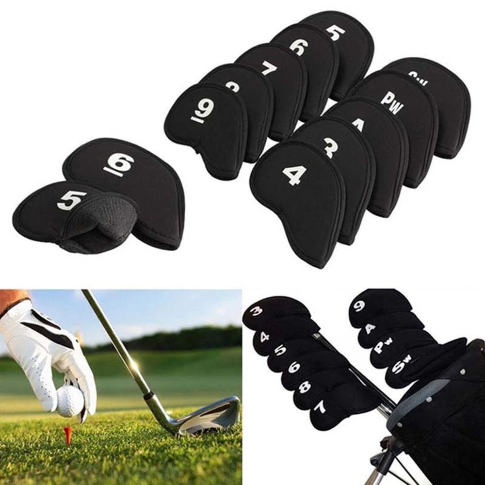 MUVAKO Bộ 10 Vỏ Bọc Bảo Vệ Đầu Gậy Đánh Golf Chất Lượng Cao