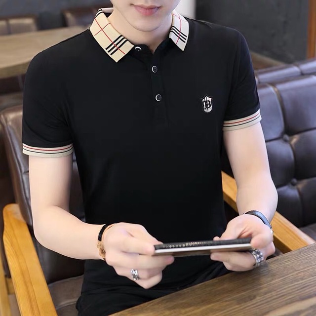 Áo thun nam tay ngắn logo B 3 màu thời trang | BigBuy360 - bigbuy360.vn