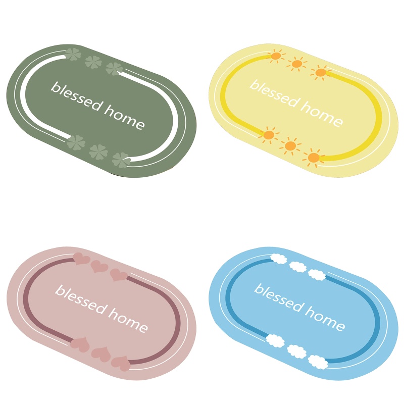 Thảm Chùi Chân Mềm Mại Thấm Hút Tốt Chống Trơn Trượt Dành Cho Phòng Tắm Kích Thước 15.8 '' x2