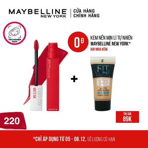 Son Kem Lì 16h Lâu Trôi Maybelline New York Super Stay Matte Ink City Edition Lipstick 5ml | BigBuy360 - bigbuy360.vn