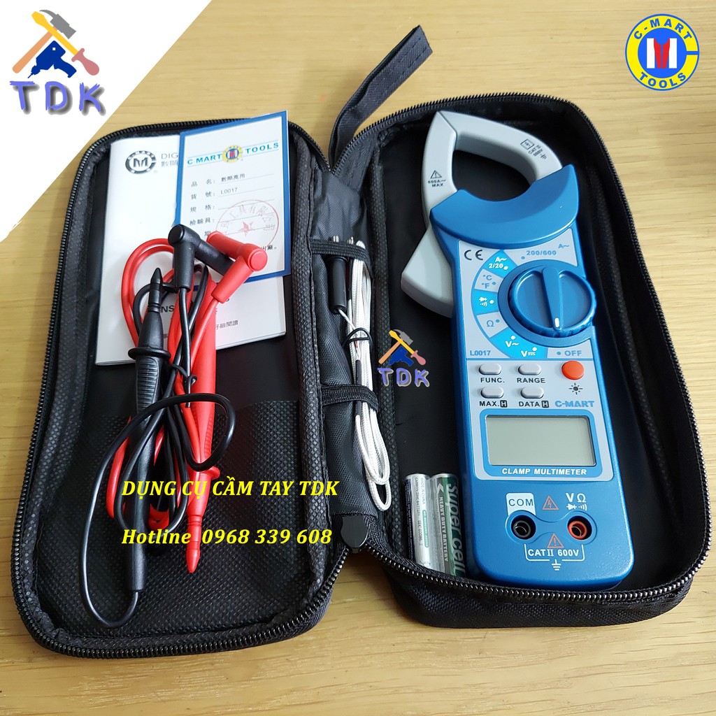 Đồng hồ vạn năng L0017, Ampe kìm chính hãng C-Mart
