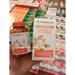 Hộp 180v Dầu cá Omega 3 Arkopharma, mắt sáng an tâm