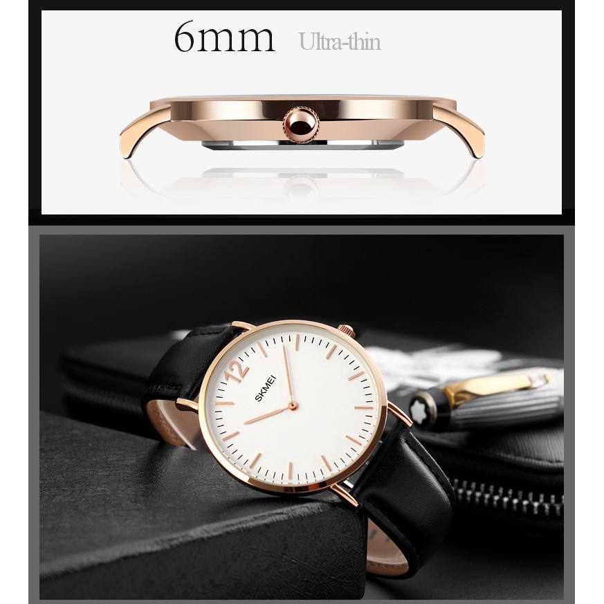 Đồng hồ nam SKMEI 1181 Dây da Chính hãng