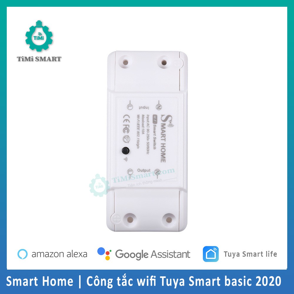 [Bảo Hành 6 tháng] Công Tắc Wifi Điều Khiển Từ Xa Tuya Basic, Cài Đăt Thời Gian, Bật Tắt Tự Động.