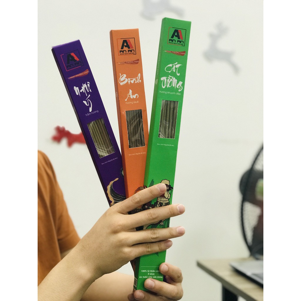 Nhang Quế Bình An - Nhang Sạch Đạt Tiêu chuẩn ISO - Tốt cho Sức Khỏe