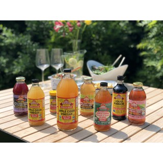[Tặng ống hút thủy tinh] Giấm táo mật ong hữu cơ Bragg 473ml