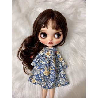 Đầm hoa nhí thô vintage size blythe,xinyi,barbie