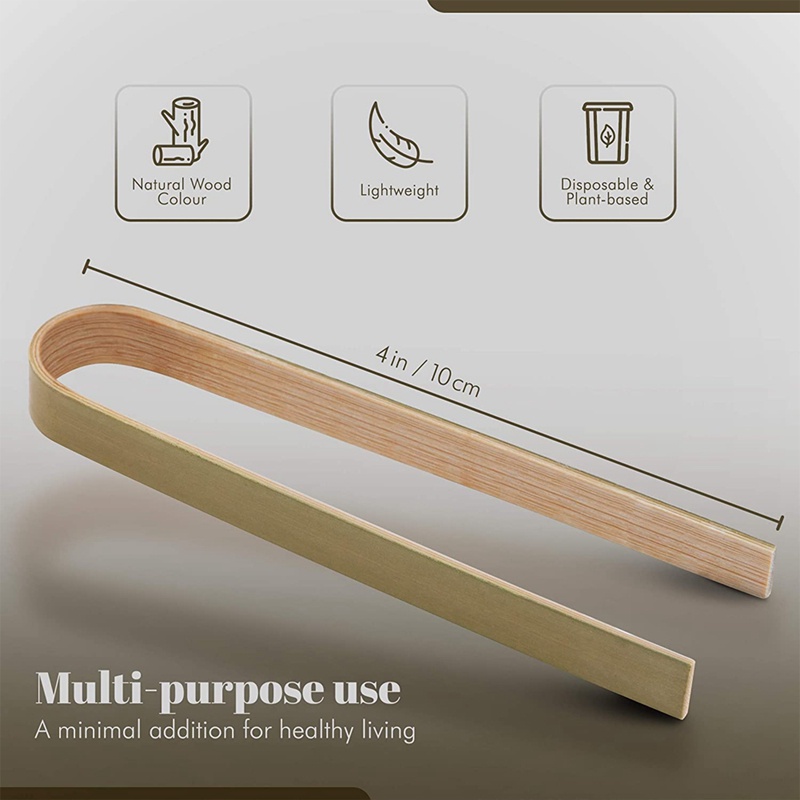 Bộ 40 Kẹp Gắp Thức Ăn Mini Bằng Gỗ Tre Thân Thiện Với Môi Trường Và Trọng Lượng Nhẹ