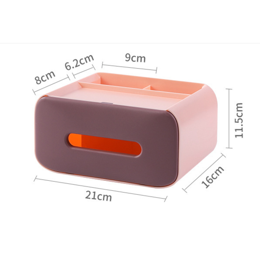 Hộp lưu trữ đa chức năng đựng giấy để bàn tiện dụng cho gia đình