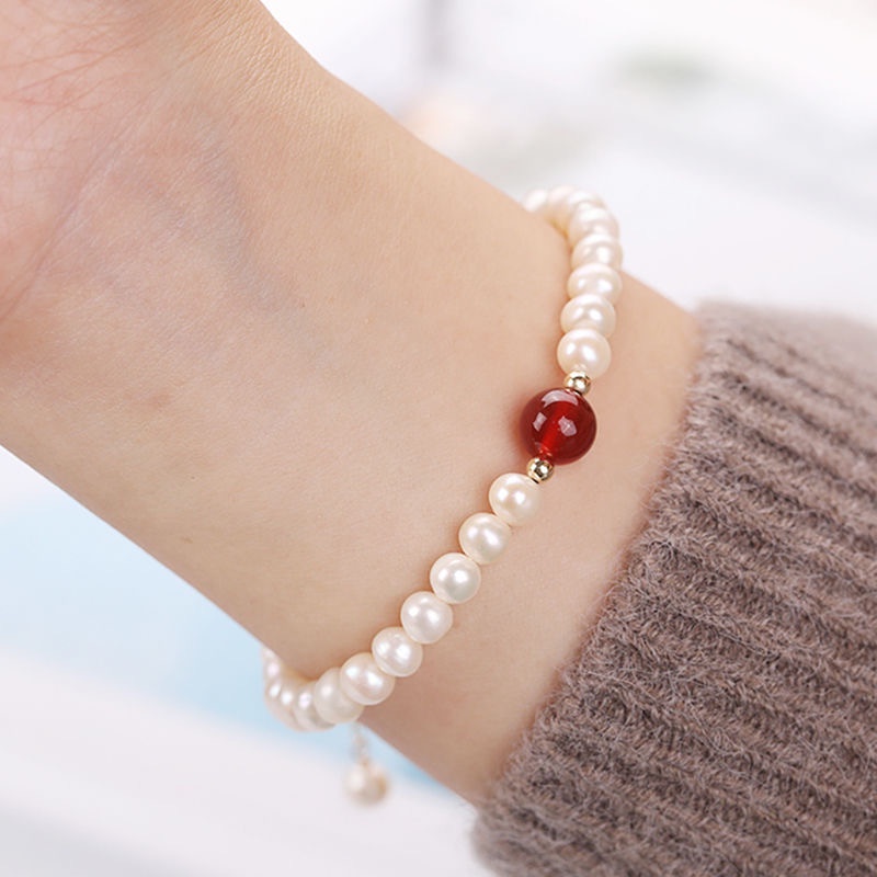 Vòng Tay Ngọc Trai Nhân Tạo Thiết Kế Joker Mới 2022 Dành Cho Bạn Gái