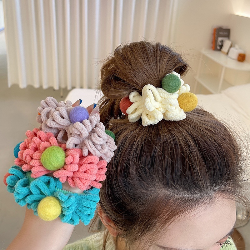 Dây buộc tóc da ngựa kiểu Nhật Bản đáng yêu 2021 cho nữ