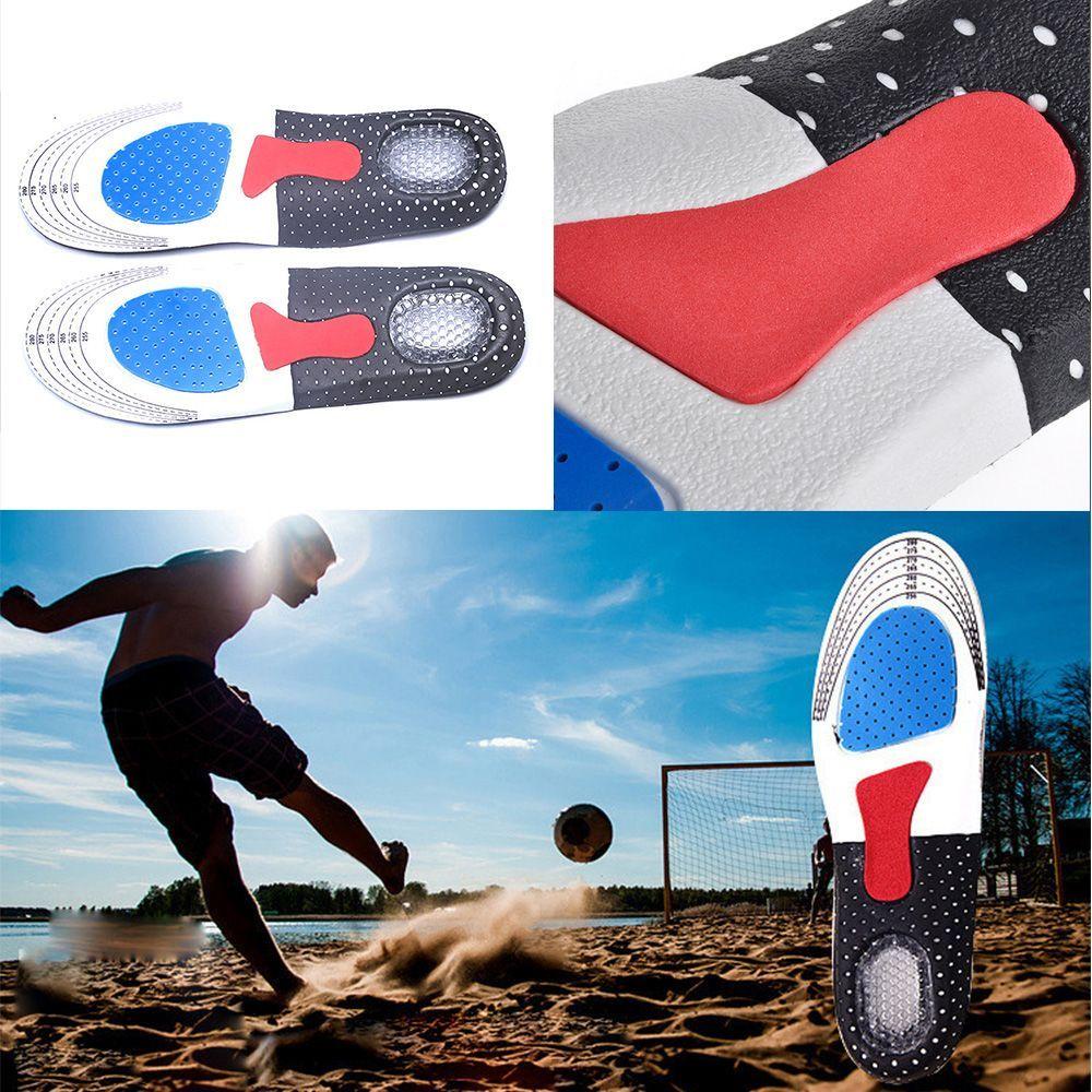 1 Cặp Đệm Lót Giày Thể Thao Bằng Silicone Mềm Mại Chống Đau Thoáng Khí
