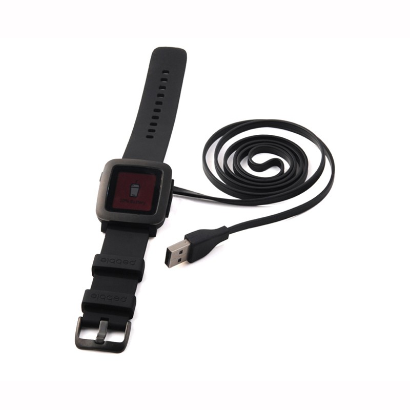 Cáp Sạc Usb Màu Đen Cho Đồng Hồ Thông Minh Pebble Time