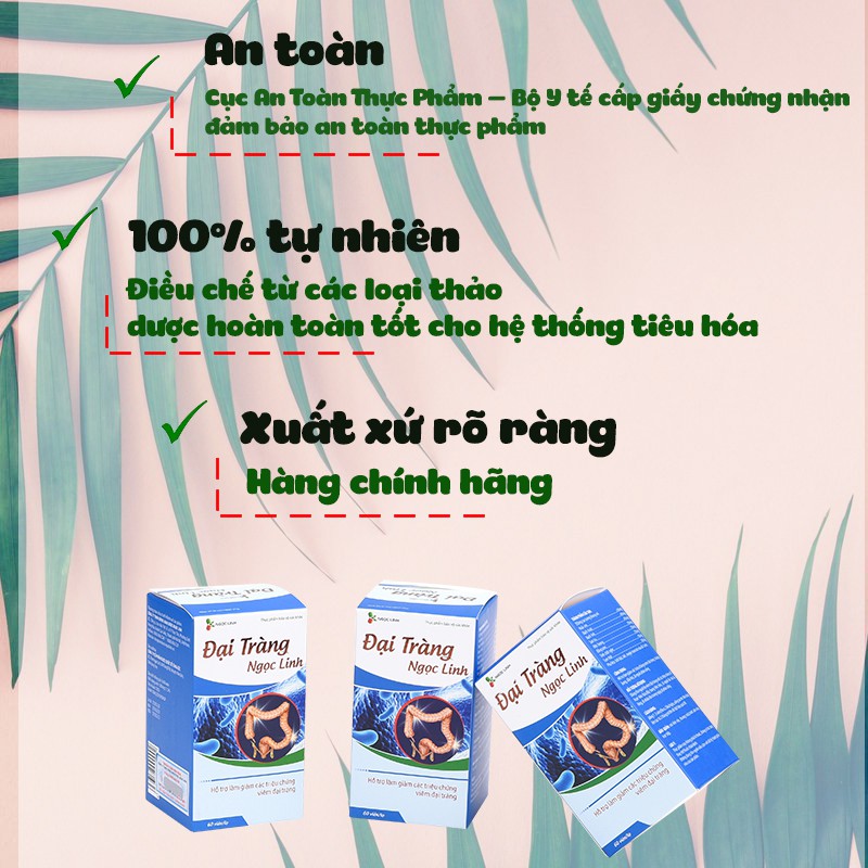 [CHÍNH HÃNG] Đại Tràng Ngọc Linh - Hỗ trợ giảm các triệu chứng đau đại tràng - 100% tự nhiên