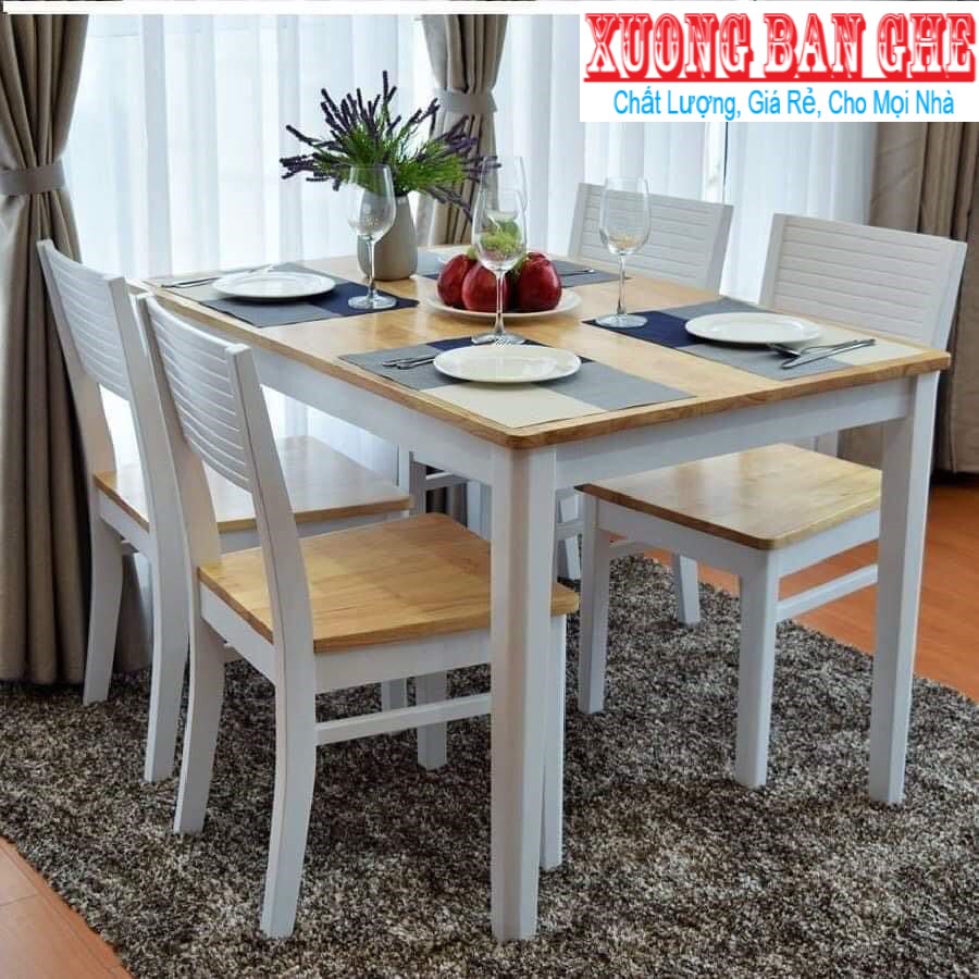 (Free ship) bộ bàn ăn cherry 4 ghế: HCM BIÊN HÒA BÌNH DƯƠNG