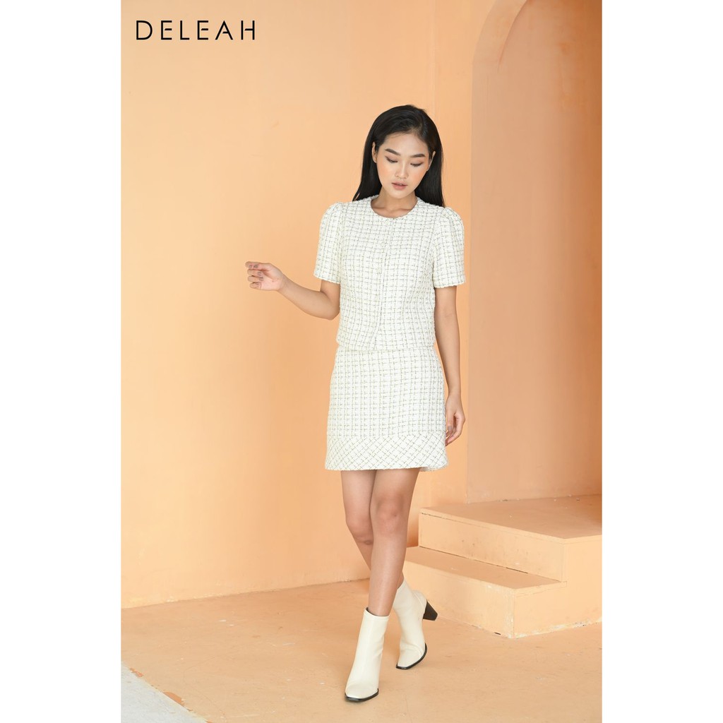 De Leah - Chân Váy Tweed Mini - Thời trang thiết kế