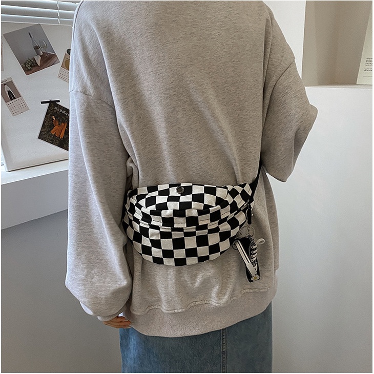 Túi chéo bao tử đeo ngực Caro Ulzzang đa năng thời trang checker board cho học sinh sinh viên giá rẻ