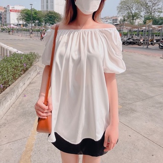 Áo Sơmi BabyDoll Thiết Kế - 2 Trong 1: Mặc BabyDoll & Trễ Vai