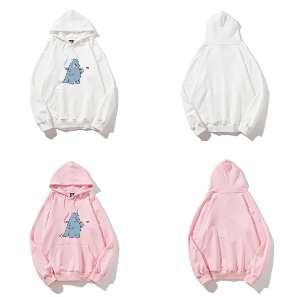 Áo khoác hoodie KHỦNG LONG BẮN TIM, chất nỉ mềm mịn Unisex pongshop | BigBuy360 - bigbuy360.vn