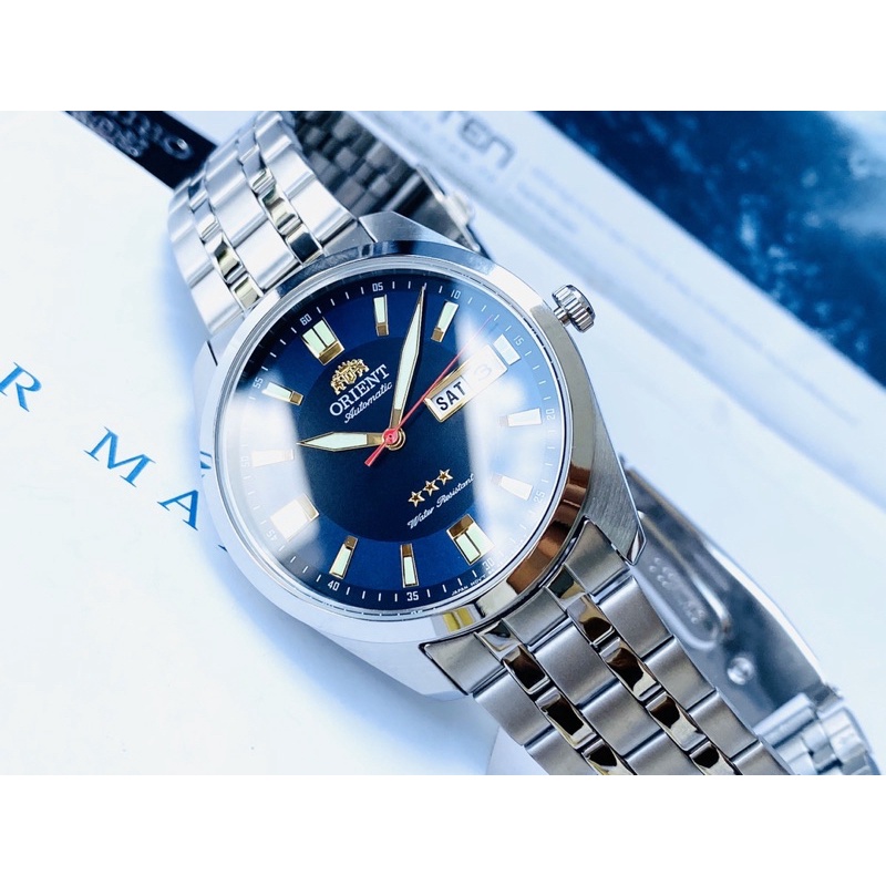 Đồng Hồ Nam Orient Three Star RA-AB0019L19B Máy Cơ Automatic Size Mặt 39mm Dây Kim Loại Chống Nước 5ATM