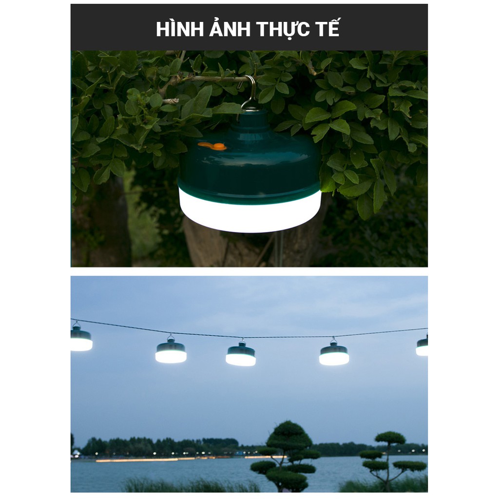 Bóng đèn LED sạc tích điện C12 đầu hút nam châm lực hút mạnh, chống nước, có móc treo tiện lợi, 3 chế độ sáng tùy chỉnh