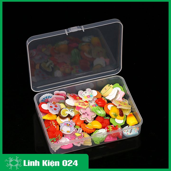 Hộp nhựa trong suốt 11.5x8.5x2.85cm đựng linh kiện điện tử, ic, các vật dụng nhỏ tiện dụng