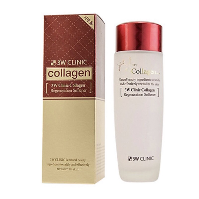 Nước Hoa Hồng Tái Tạo Làm Sáng Da 3W Clinic Collagen Regeneration Softerner (150ml)