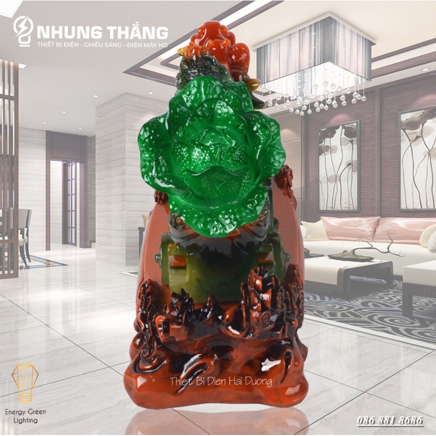 Tượng Phong Thủy Decor Tỳ Hưu Kéo Bắp Cải PT-35 - Chiêu Tài Hút Lộc - Size Nhỏ Dài 40cm - Bảo Hành 1 Năm