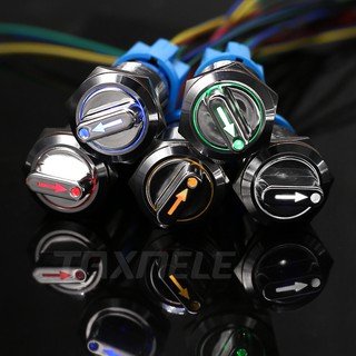 Bộ Nút Bấm Công Tắc Xoay Bằng Đồng Thau 19mm 2 3 Vị Trí 2NO2NC 1NO1NC 24V