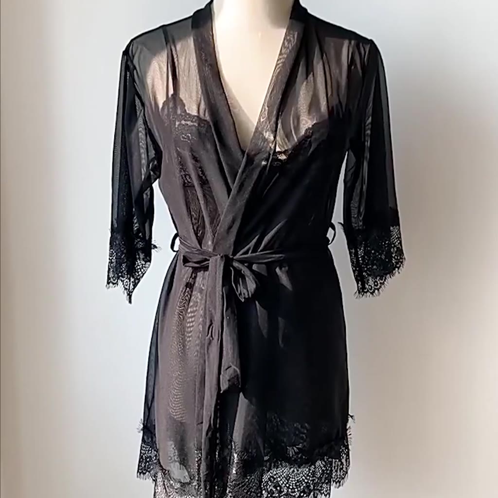 Váy ngủ sexy gợi cảm Set 3 món ,Đầm ngủ sexy voan phối ren quyến rũ 5 màu lựa chọn cho nữ KV001, Size 40-60kg | BigBuy360 - bigbuy360.vn