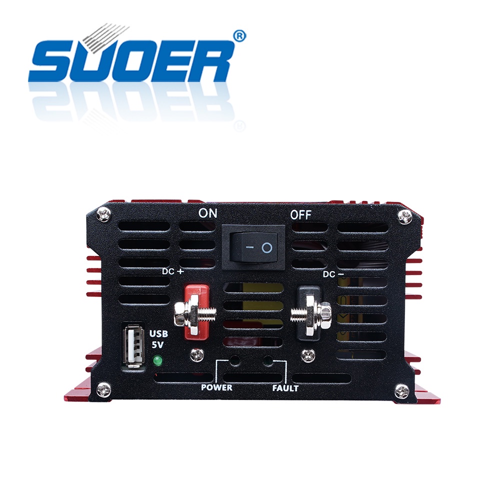 Bộ kích điên sin chuẩn 500w 12v sang 220v chống ngược cực-FPC-500AL- Có màn hình LED cổng USB