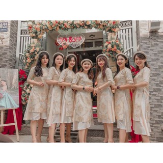 Combo 6 Áo dài gấm