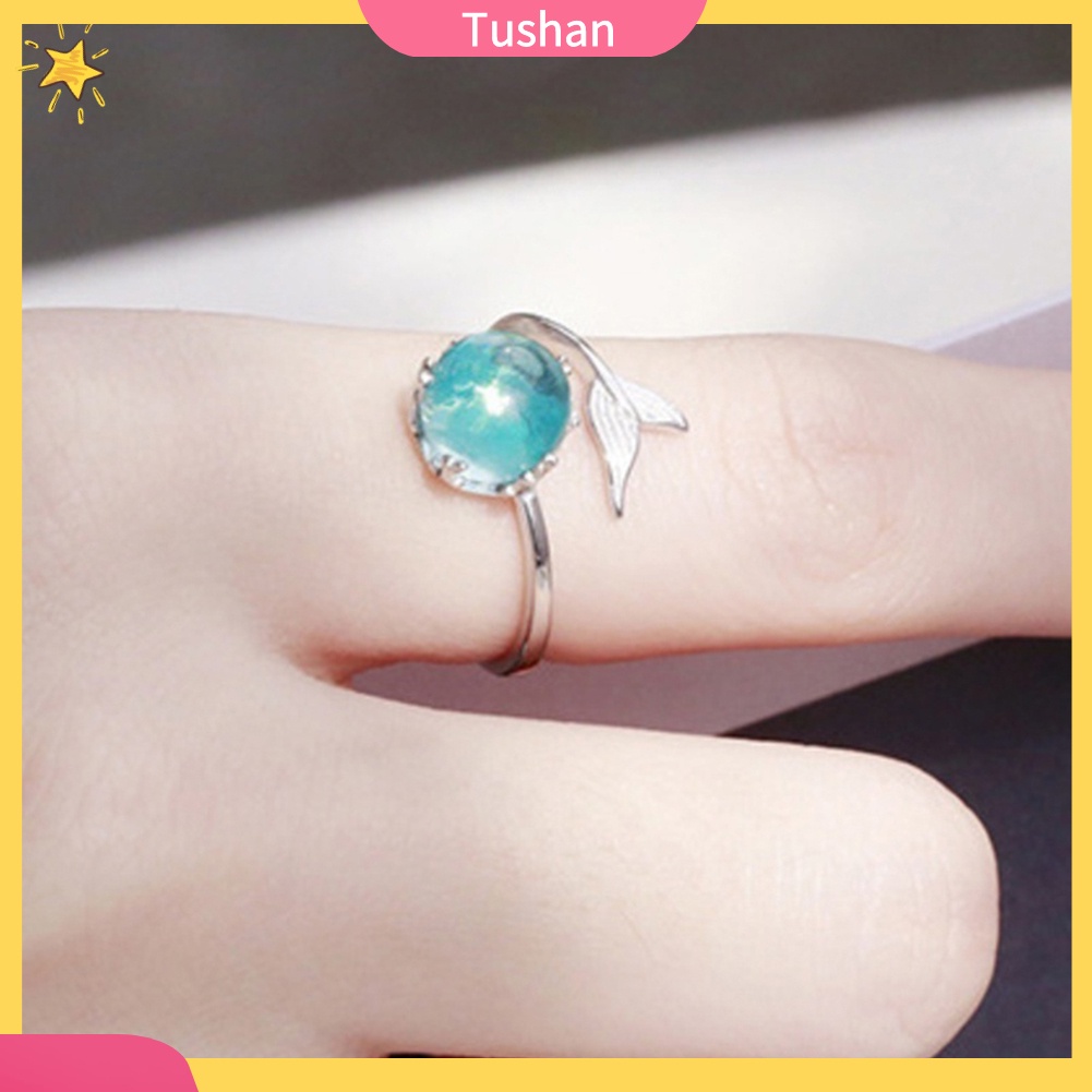 Nhẫn nữ đính đá phong cách thời trang điều chỉnh được