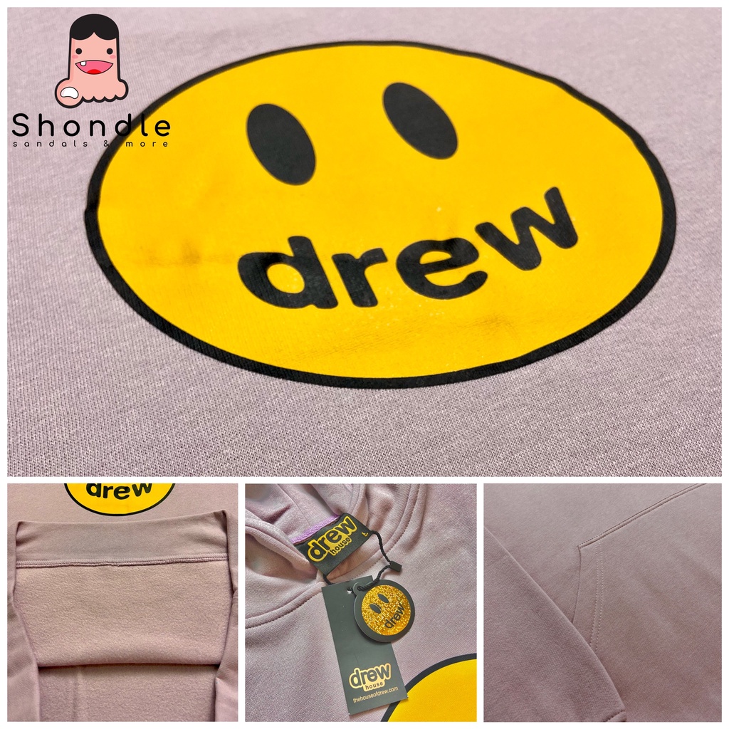 Áo Hoodie DREW NỈ Bông 2 lớp - Vải Cao Cấp - HD Tím