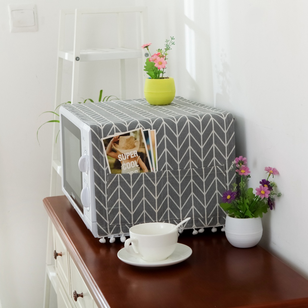 Tấm vải cotton chống bụi bẩn bọc lò vi sóng kích thước 30x90cm