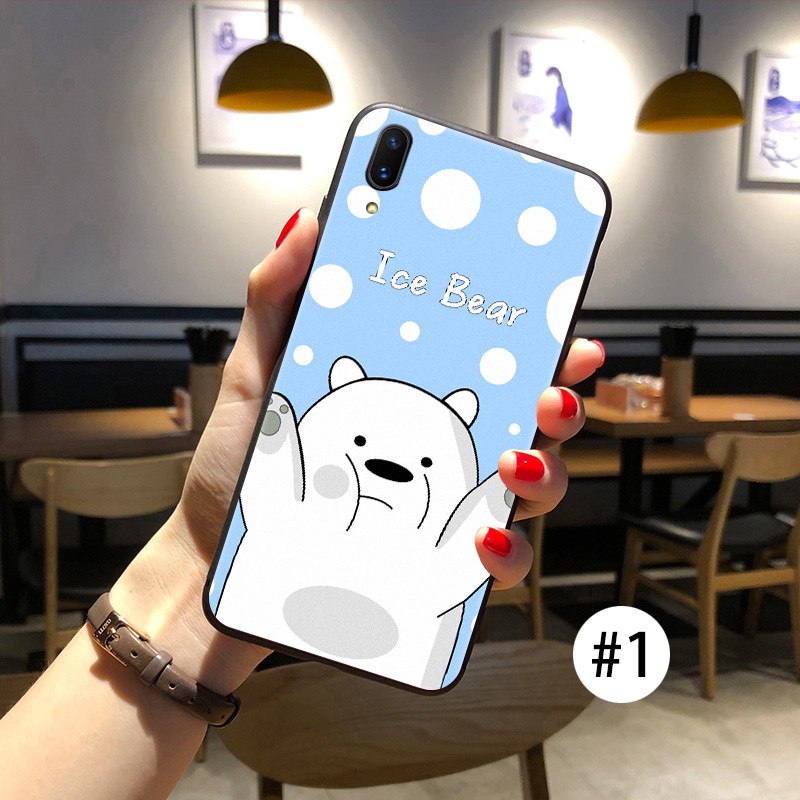 Ốp điện thoại hình gấu loại mềm cho Vivo Y1s U10 S1 V15 Pro Y11 Y12 Y15 Y17 Y19 Y91 Y91C Y91i Y93 Y95