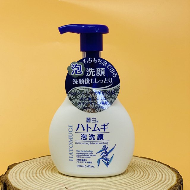 Sữa Rửa Mặt Tạo Bọt Hatomugi The Facial Whip 160ml