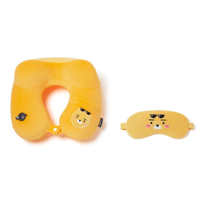 Set Gối Hơi Du Lịch Ryan Kakao Friends - Màu Cam