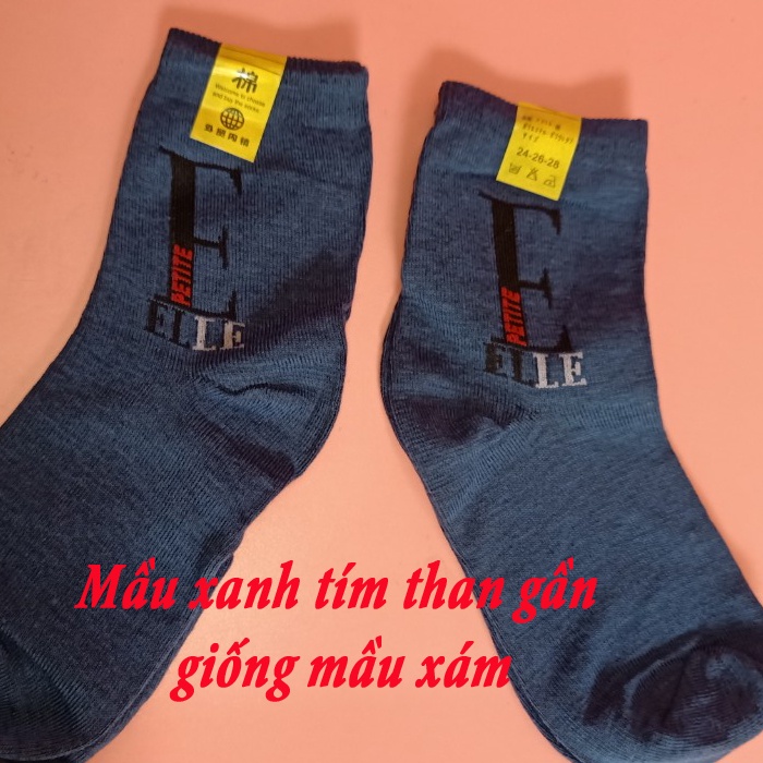 Tất cao cổ giá rẻ, dày dặn, màu tối UNDER WORKS phù hợp đi học làm chơi môi trường nhiều bụi bặm, không lộ vết bẩn.